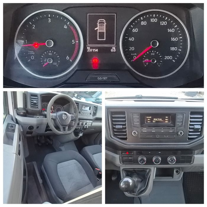 VW Crafter  doka 2017 2.0TDI  7loc+bena 2.80 140CP