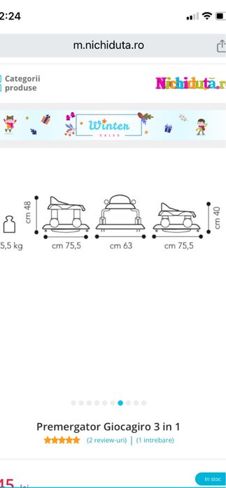 Premergator 3 in 1 pentru copii