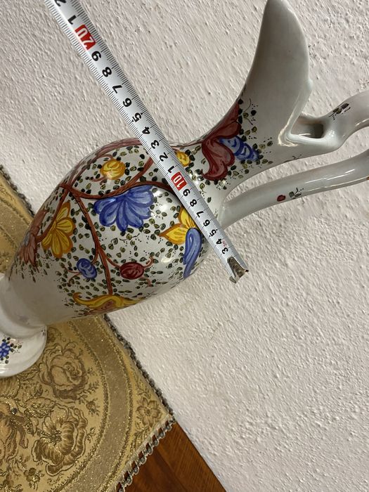 Голяма италианска порцеланова кана - ваза
