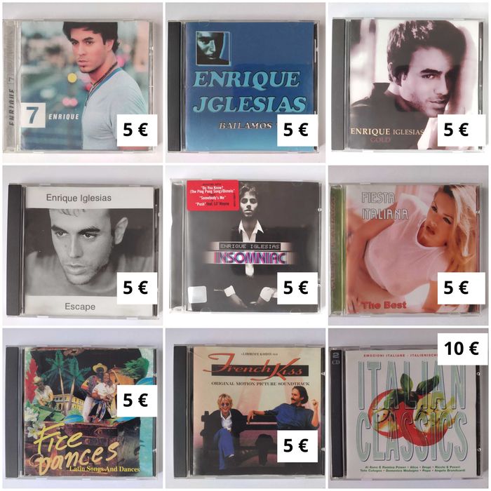 CD дискове по 3 и 5 €/диск