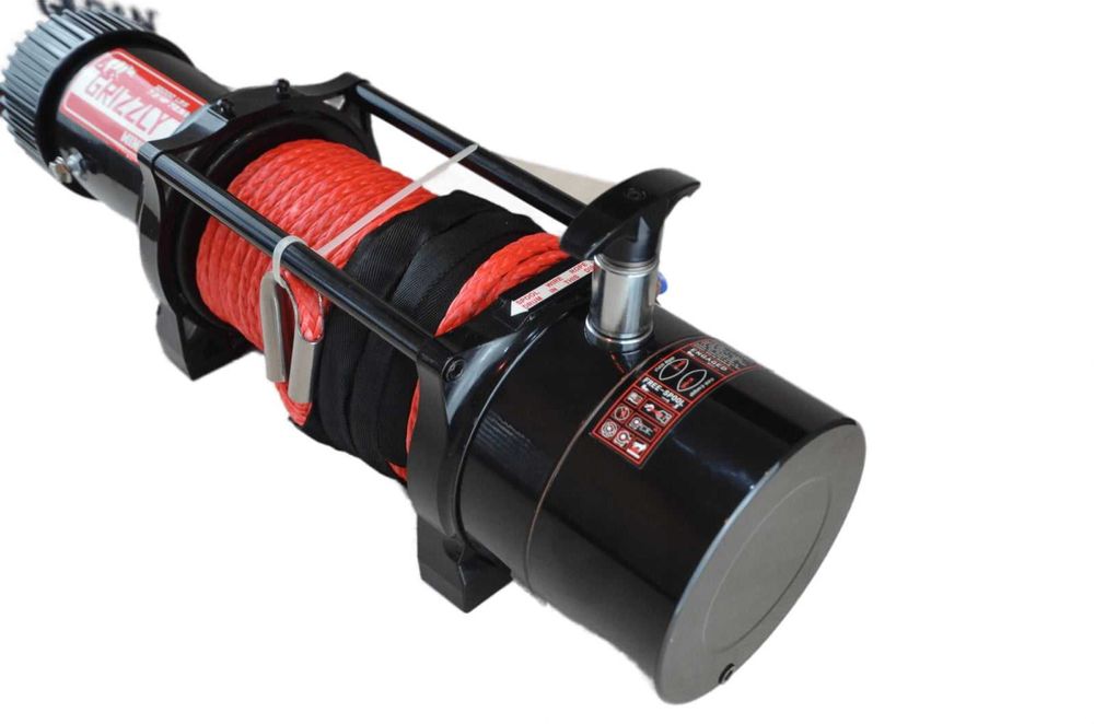 Troliu auto Grizzly Winch 12000lbs 72.5:1 sufa sintetica AirFree Spool