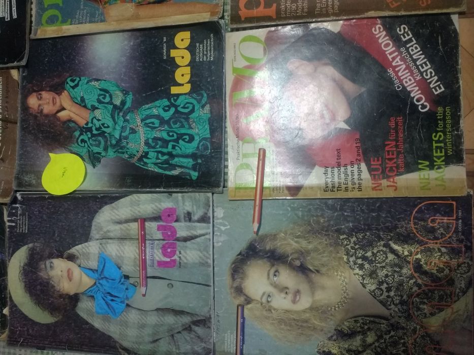 2  Журналы мод разные 90 х годов.