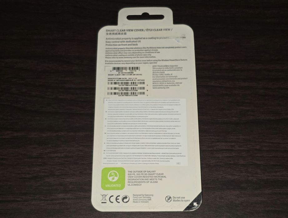 Husa flip smart activa originala Samsung Smart Clear View Cover S20 FE