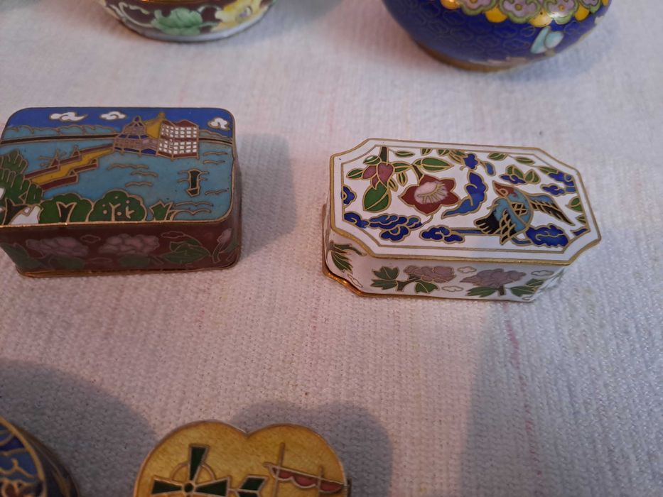 cutiuta bijuterii cloisonne