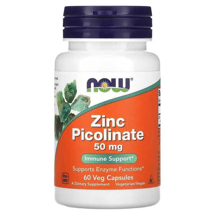 NOW Foods пиколинат цинка цинк sink Zinc Picolinate 60 и 120 капсул
