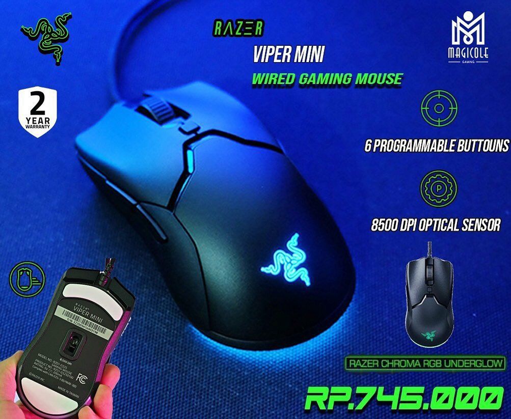 СКИДКА! RAZER VIPER MINI RGB/Вес 61грам ,DPI8500 мышка/мышь: 46 у.е. -  Periferiya qurilmalari Toshkent на Olx