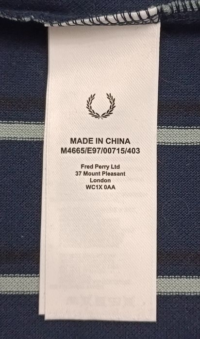 Fred Perry Long Sleeve оригинална блуза L памучна дълъг ръкав Фред Пери