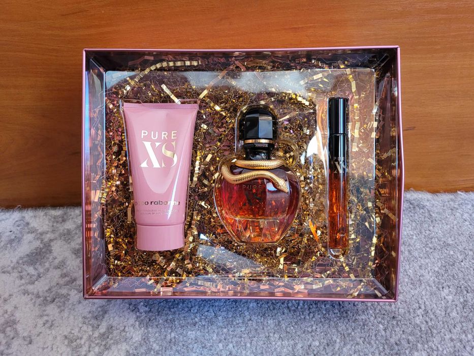 Paco Rabbane Pure XS - Нов комплект - парфюм + мини парфюм + лосион
