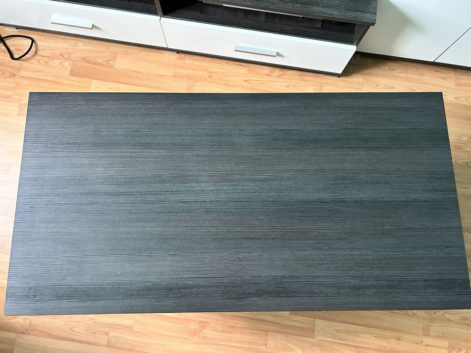 Măsuță de cafea alb & gri antracit