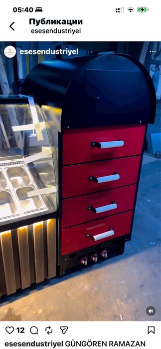 Пещ за печене на картофи газ и ток