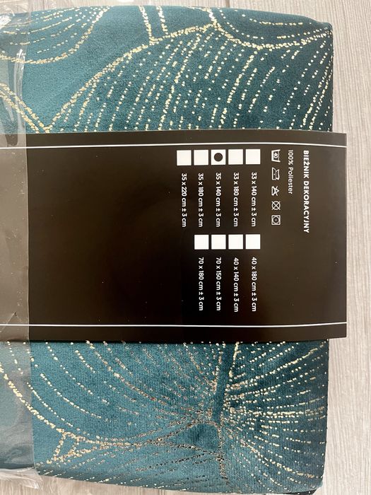 Тийшлайфер за маса, тъмен тюркоаз, кадифе