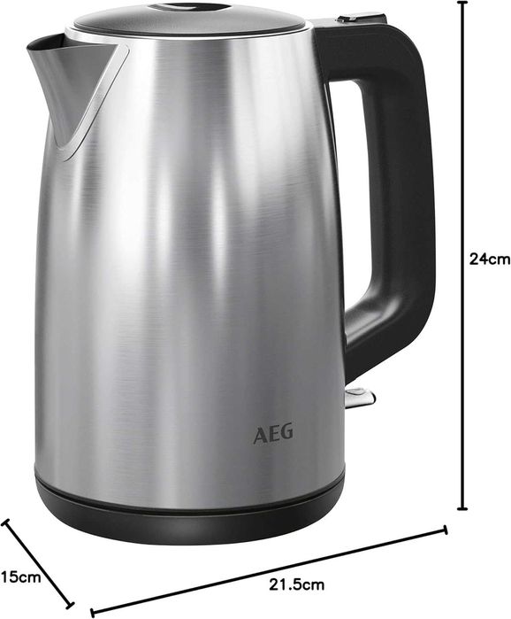 ЕЛЕКТРИЧЕСКА КАНА AEG K3-1-3ST 2200W,  1.7 литра матова неръждаема стомана