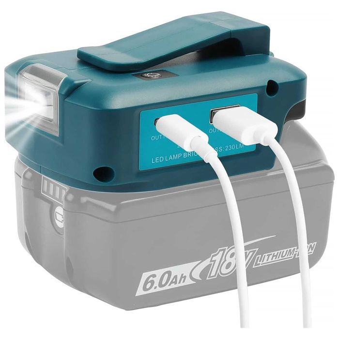 QUPERR USB-A и USB-C адаптер за батерии Makita 14.4V и 18V,qupper