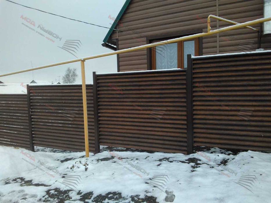 Забор жалюзи еврожалюзи