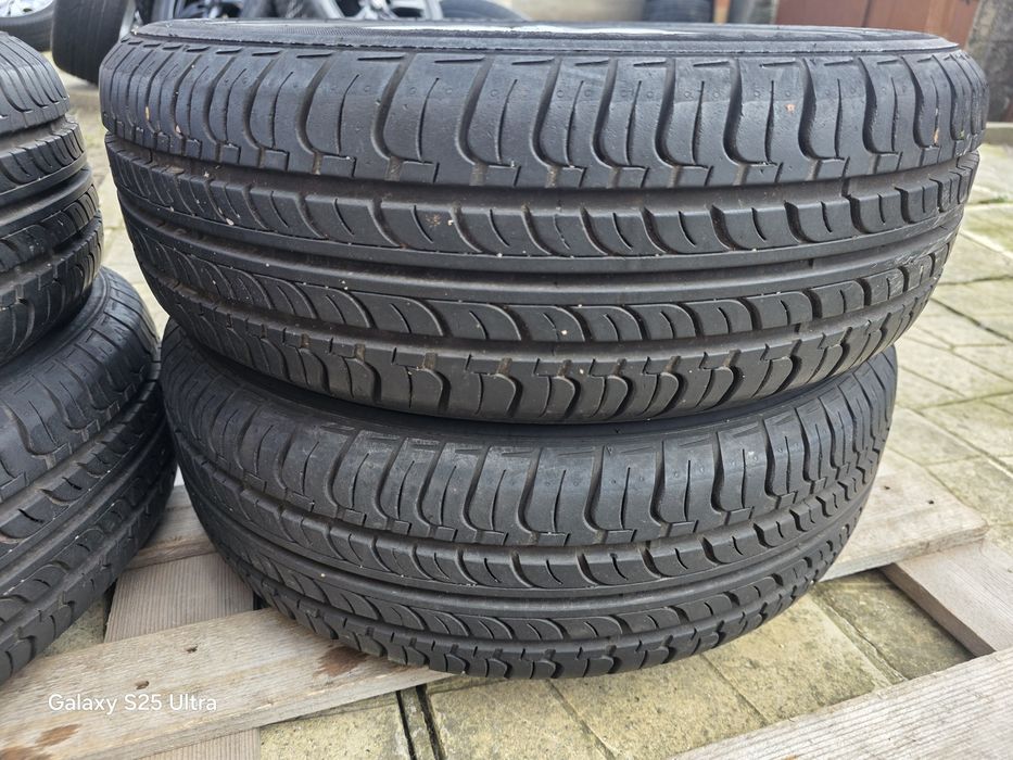 Лети джанти 14ки 4х100 Hyundai + летни гуми 175/60/14 Hankook