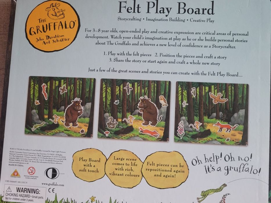 Кукла за ръка бухалче и дъска за приказки