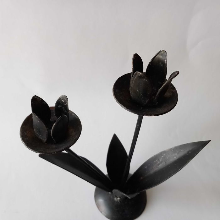 Свещник ковано желязо