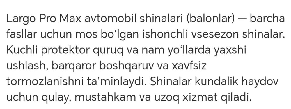 shina balon 195/70 r14 cobalt Nexia spark uchun