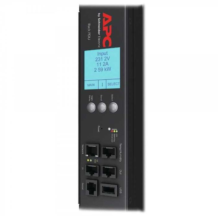APC Трифазен Rack PDU, 11 kW, 16A, 230V, 21x C13 и 3x C19, Управляем