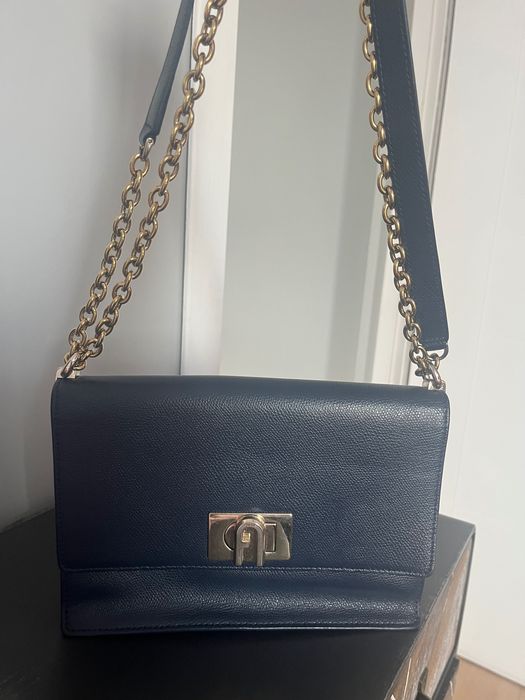 Чантa Furla в син цвят