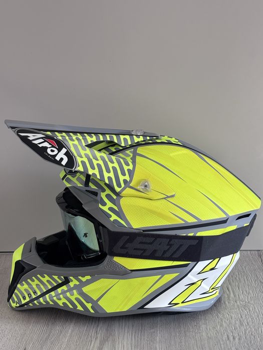 Casca Airoh Helmet si Ochelari Leatt