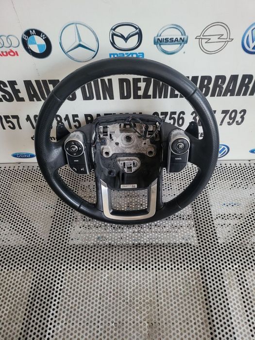 Volan Din Piele Cu Padele Si Comenzi Land Rover Range Rover Sport L494 Discovery Vogue An 2014-2015