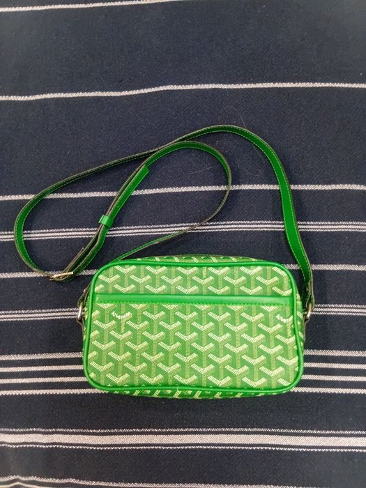 Борсетка GOYARD зелёного цвета
