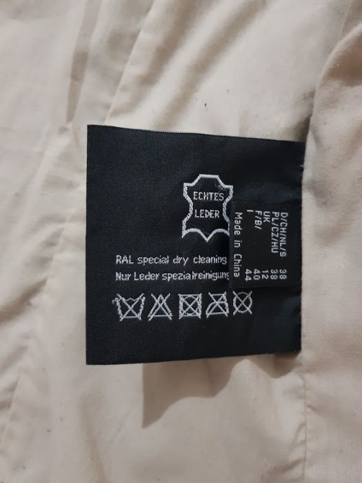 Geaca piele naturala Snap Shot,marimea 12/38,stare f buna