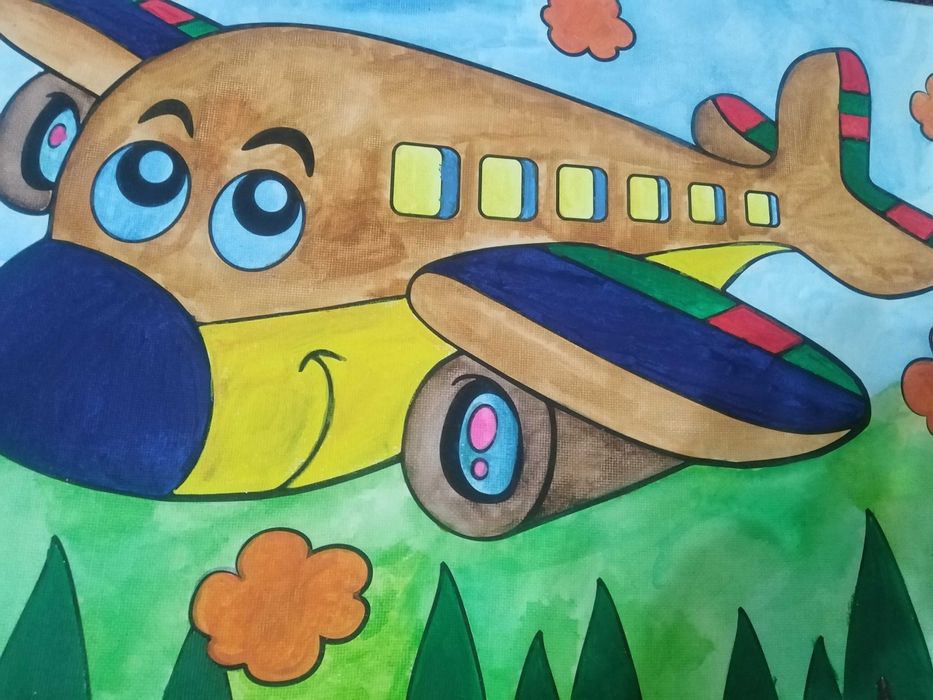 Яркая детская картина