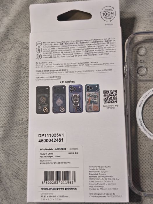 Husa iPhone 17 pro  transparenta spigenn