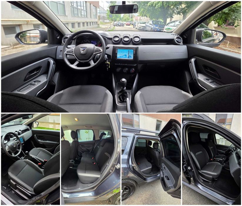 Vand/Schimb/Rate Dacia Duster 2 2021 1.5 DCI, clima, pilot, navigatie color Android, wifi, camera, comenzi volan, geamuri electrice, carte service