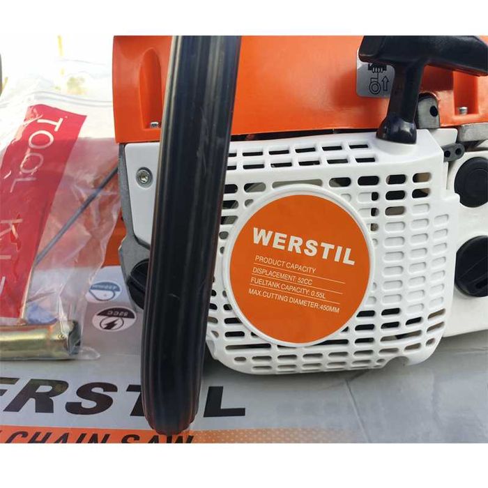 Нова 52cc немска бензинова резачка с 40 см шина - 4.5 кс , бензинопил