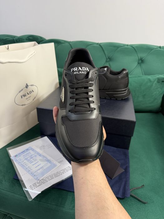 Adidasi Prada piele naturala 100% Full Box colectie noua