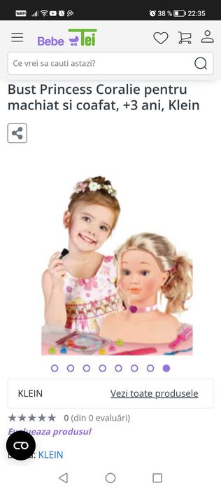 Bust Princess Coralie pentru machiat si coafat - klein