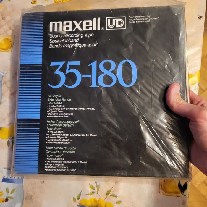 Maxell 35-180 UD ролка за магнетофон нова от USA