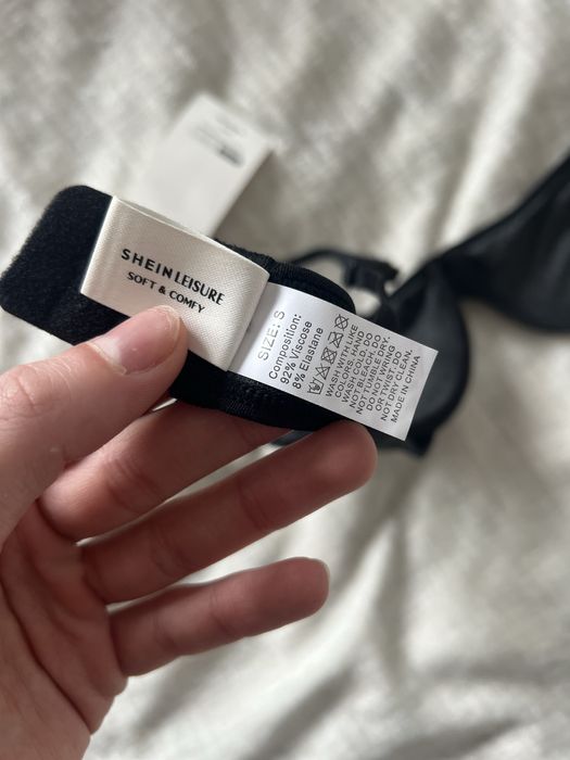 Sutien material textil shein