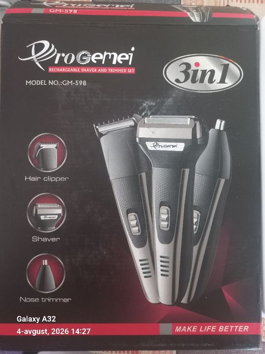 Soqol oladigan mashinka Geemy 3-in-1 (GM-598)