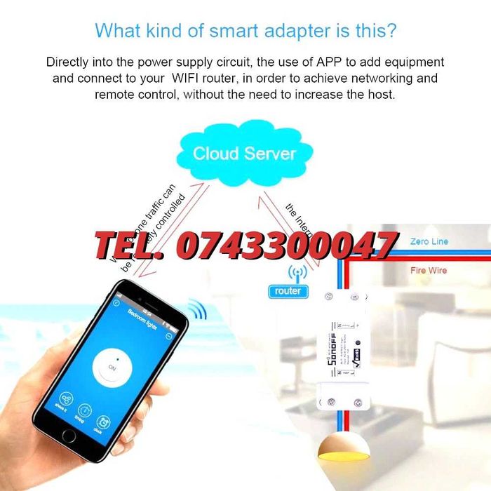 Sonoff Basic intrerupator Smart