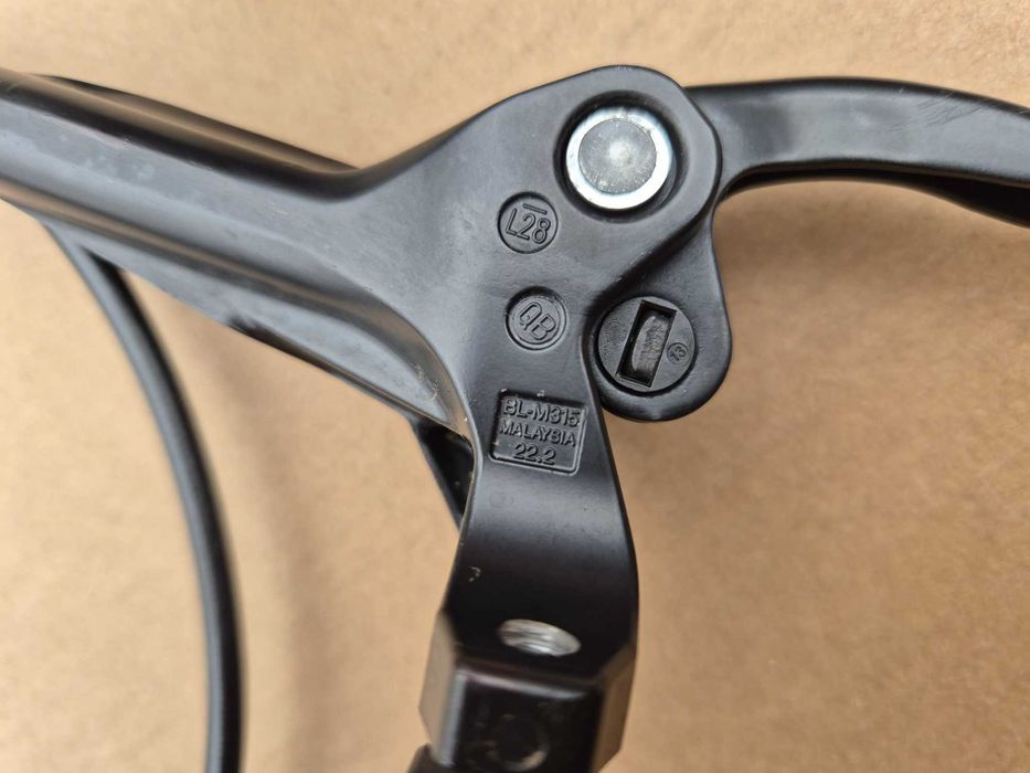 Set frane hidraulice Shimano BL-M315, fata-spate, placute noi