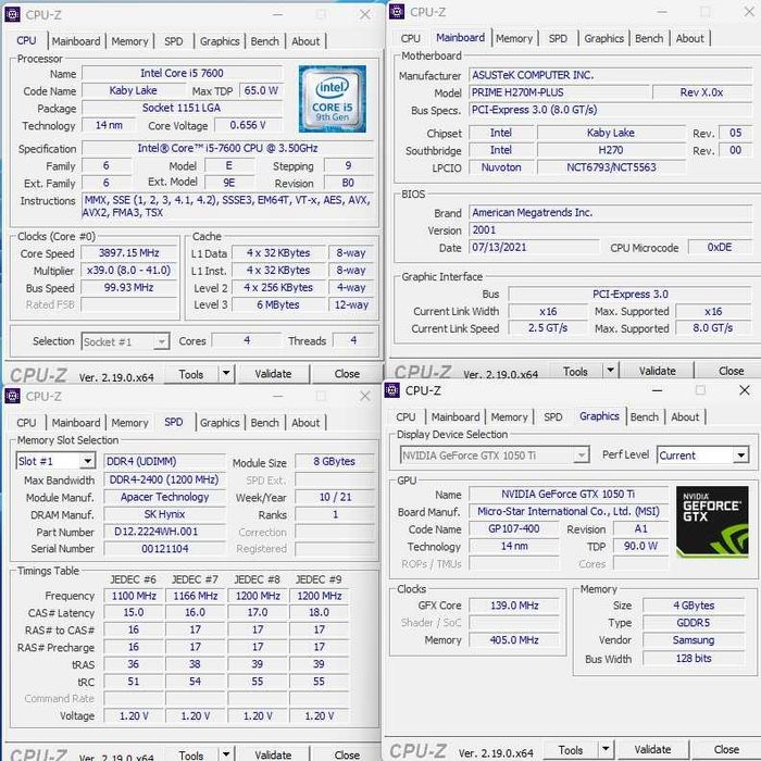 PC GAMING-Asus Prime,CPU i5-4,1GHz,RAM 16GB DDR4,M2 512GB, GTX1050Ti-4Gb