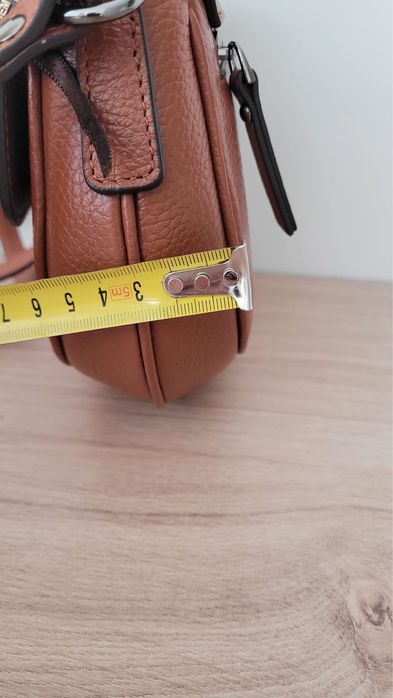 Poseta piele culoare camel