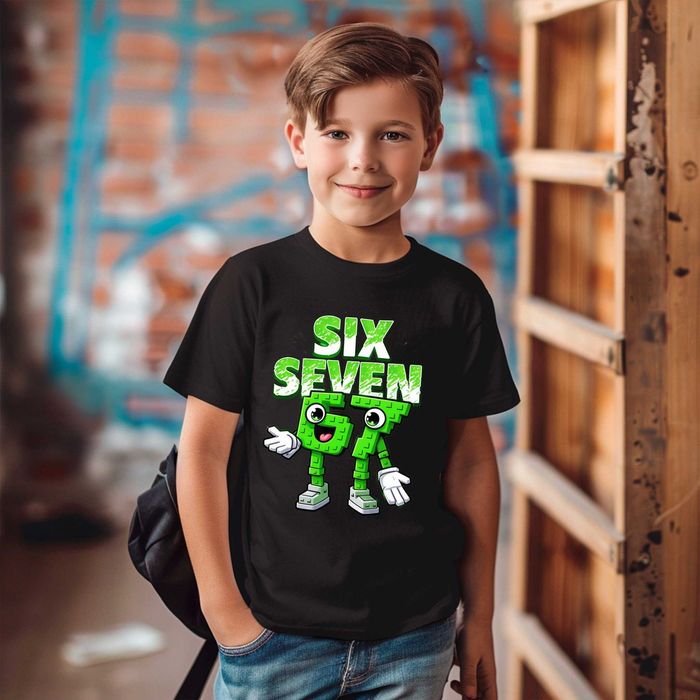 Детска тениска с 6 7 Six Seven