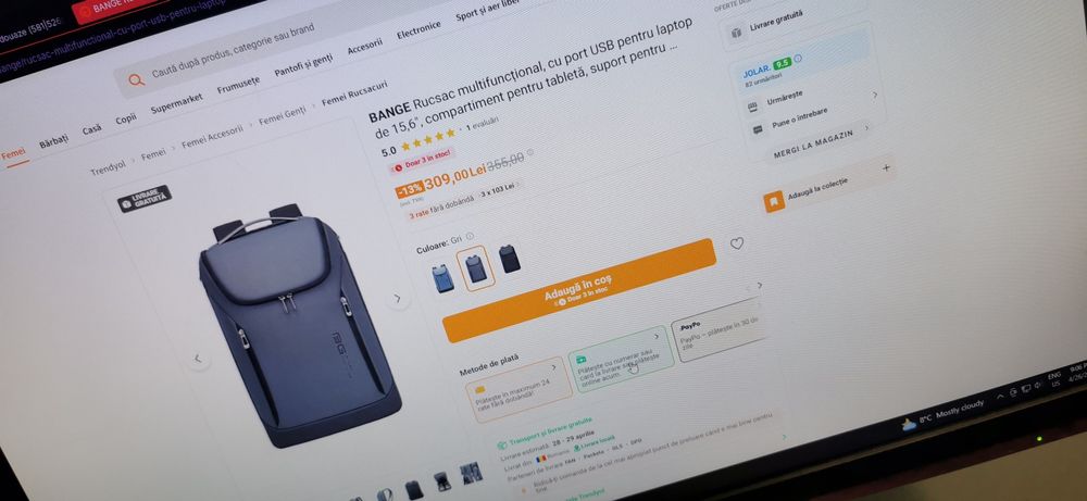 Ghiozdan rucsac multifunctional bange laptop