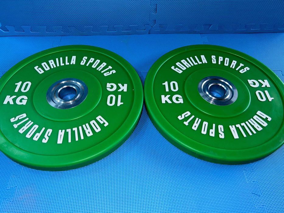 Set Discuri Olimpic Bumper Profesional 20 KG: 10 + 10 KG