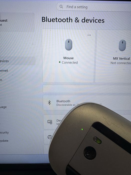 Apple A1296 Wireless Bluetooth Magic Laser Mouse White
