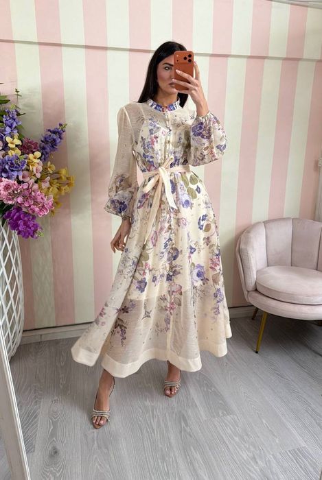 Рокля с кристали 100% вискоза