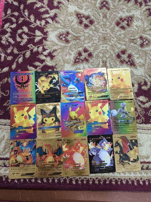 Коллекция сувенирных карт Pokémon — 46 штук, отличное состояние