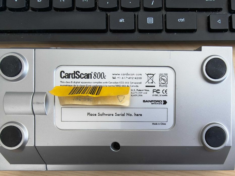 Sanford CardScan 800c USB Business Card Scanner