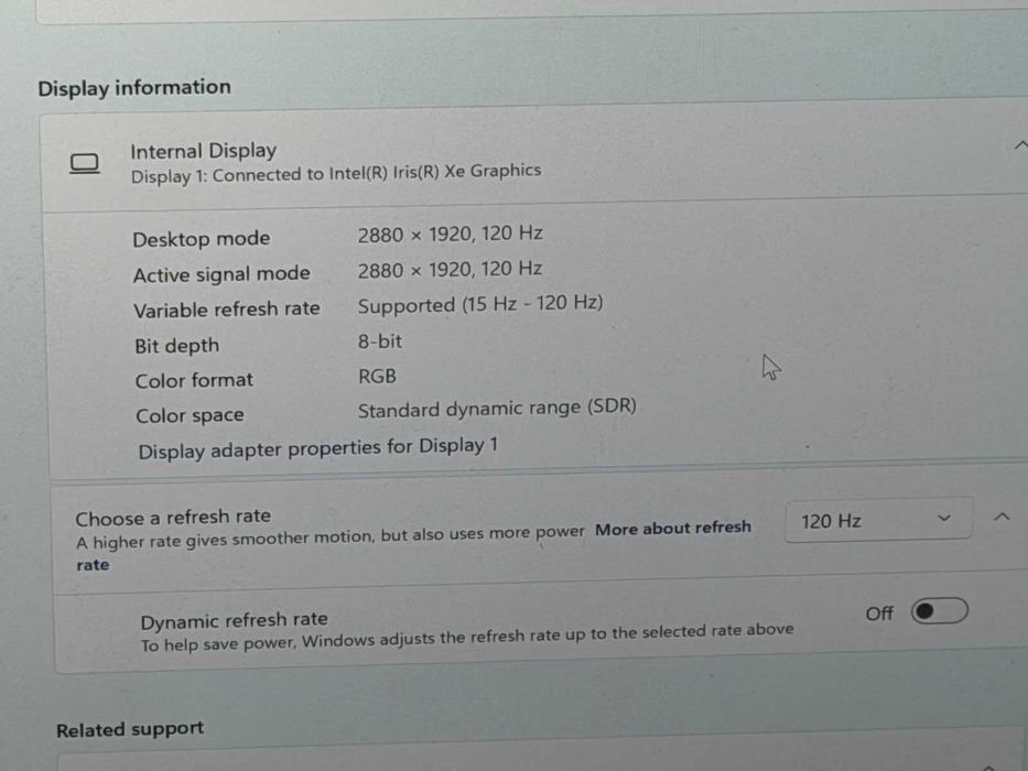 Microsoft Surface Pro 8 i5-1145G7/8RAM/256SSD/Iris XE/3K Touch 120Hz