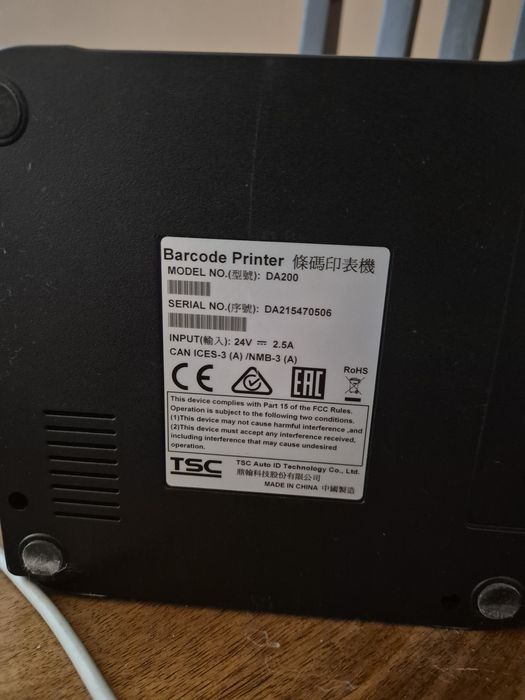 Настольный принтер этикеток бу TSC DA200